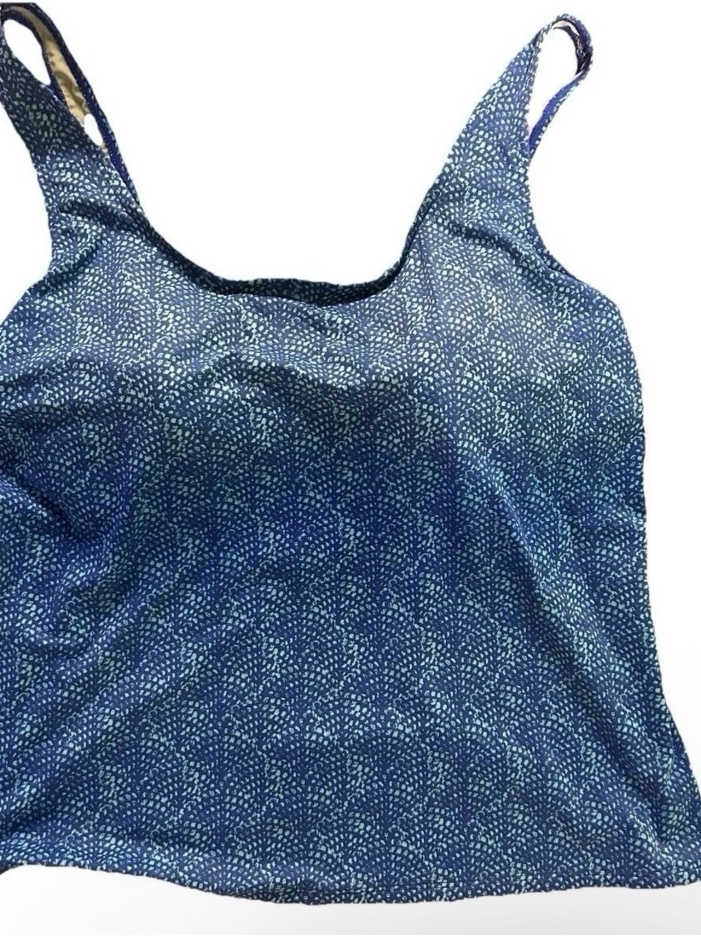 Women’s LL Bean Geometric Tankini Top Size 16